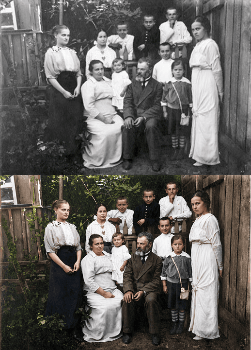 1-oji prieš ir po nuotrauką