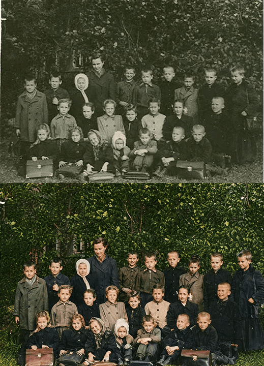 2-oji prieš ir po nuotrauką